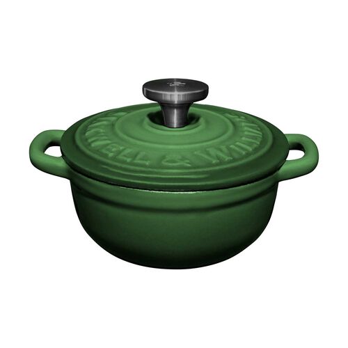 Maxwell & Williams Cast Iron Cocotte English Racing Green 9.5cm Gift Boxed